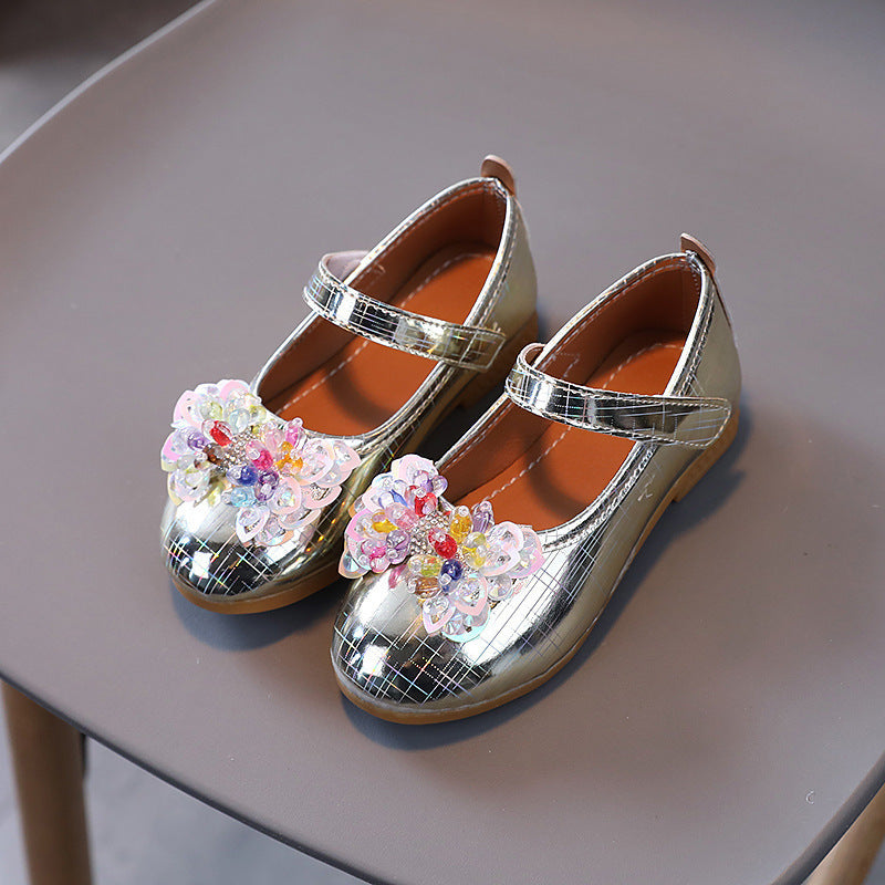 spring new girls' princess shoes - stylish soft sole cute bowknot toddler & baby flats