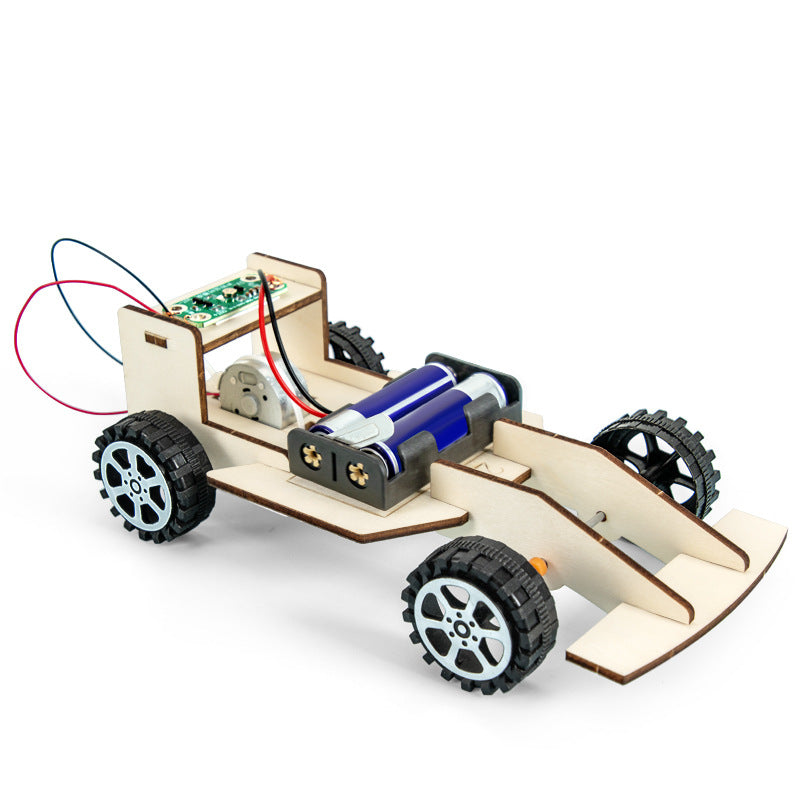 Processing custom scientific small experiment DIY voice-activated racing model technology small production gift material source manufacturer