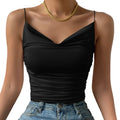 spring/summer new arrival: cross-border european & american style bestseller - slim-fit, elegant, scoop neck, high-stretch knit cami top - in stock now!
