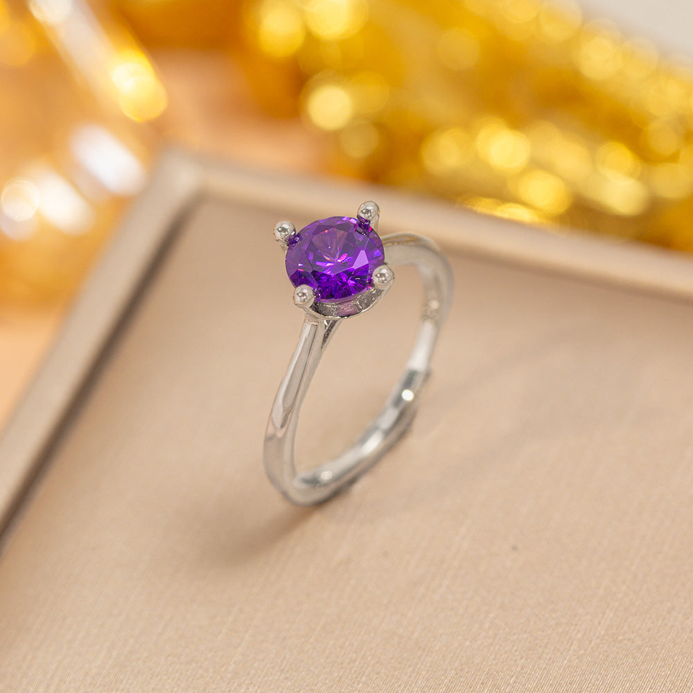hot-selling design, full of diamonds, inlaid with zircons, exquisite women's openable adjustable rings, popular fashion accessories