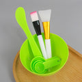 7-piece mask mixing kit: beauty mask application tools - includes mask bowl, mixing spatula, mask brush, and silicone applicator