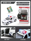 Kids' gas station toy model - realistic miniature cars - early education & pretend play for boys & babies - birthday gift