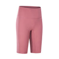 Spring/summer new arrival: seamless double-sided brushed yoga shorts - high-waisted, stretchy, outdoor sports capris for women (model: dk066)