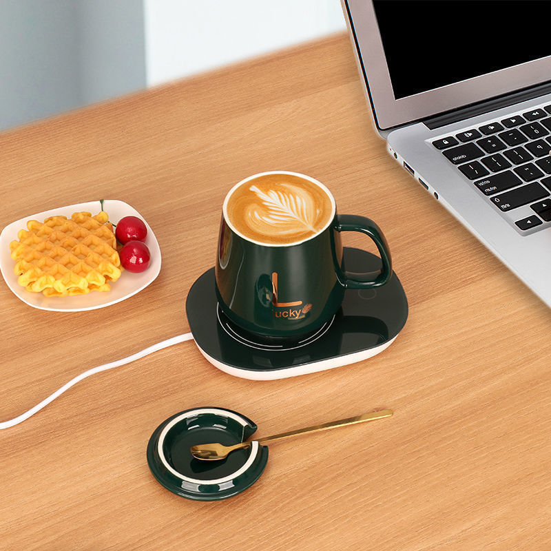 Warm cup 55 degree office heattech coaster heater automatic constant temperature hot coffee milk handy gadget temperature rising cross-border