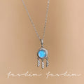 Casual moonstone dream catcher necklace for women, accessible luxury, unique design, clavicle chain, elegantniche styleinsstylish accessories