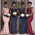 new european and american style african women's bridesmaid dresses long gowns  train evening party dresses