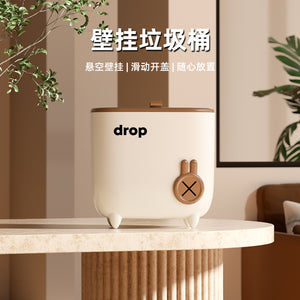 For homewall-mounted trash can kitchen toilet cabinet door hanging storage bucket wall-mounted trash can with lid kitchen waste bucket