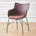 Business plastic chair computer chair reception negotiation chair restaurant stool thickened backrest chair office chair swivel chair for extended sitting