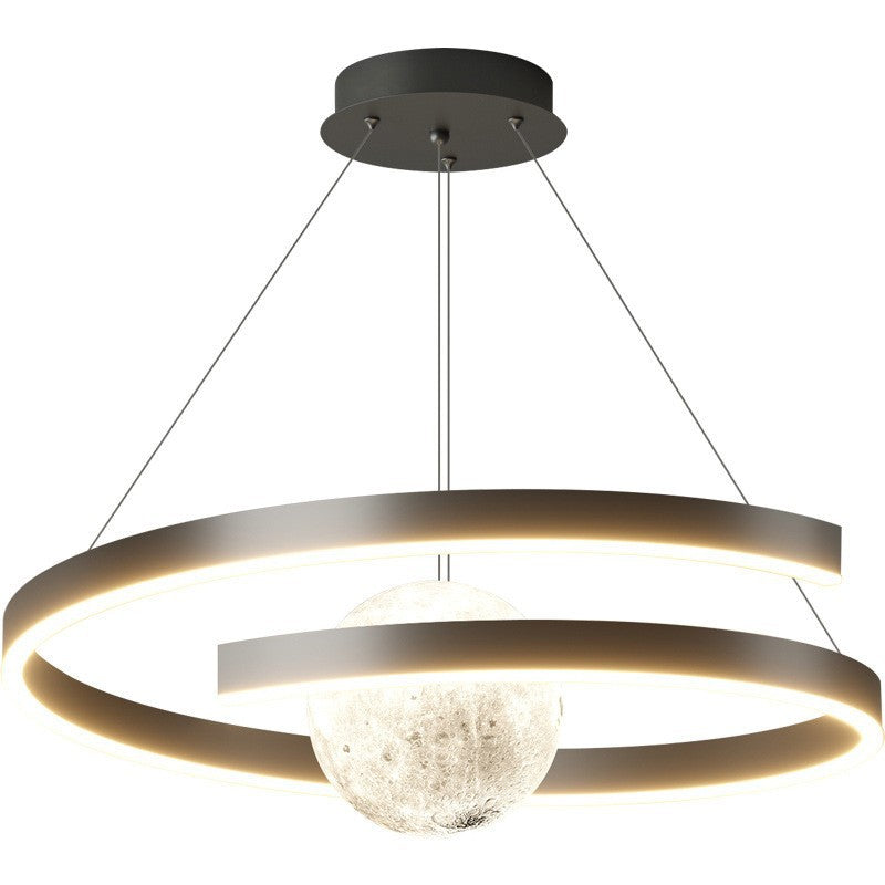 Double Semicircle Italian Living Room Chandelier Simple Wind Modern Main Light 2024 Nordic Minimalist Designer Bedroom Lighting