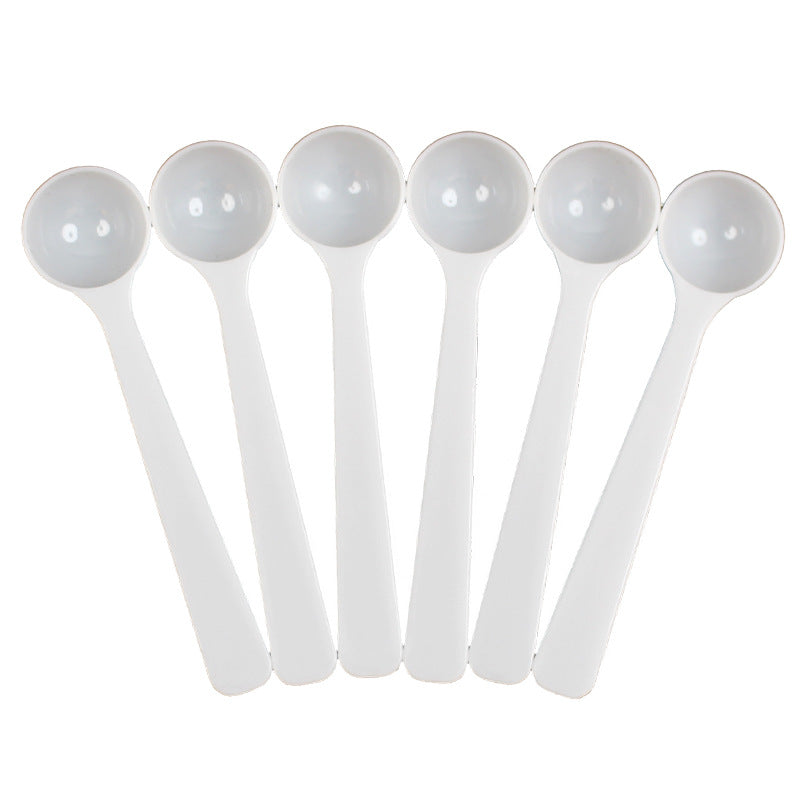 2ml plastic measuring spoon for mask powder, small spoon for fertilizer, pesticide, feed powder, precise measurement, holds 2g