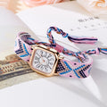New women's watches live stream new women's woven strap quartz watch fashion cross-border wholesale