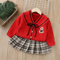 Girls' jk uniform set with pleated skirt - new autumn  collection - preppy style girls' outfit - dropshipping available