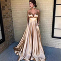 summer new arrivals: european and american style sexy v-neck dress - sleeveless, solid color, fashionable evening gown with spaghetti straps