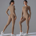 new arrival brushed nylon long sleeves yoga clothes high elastic naked tight sports suit running fitness two-piece set