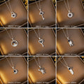 【titanium steel】trendy "i love you" projection necklace - 100 languages, premium 18k pendant, lightweight luxury jewelry for women