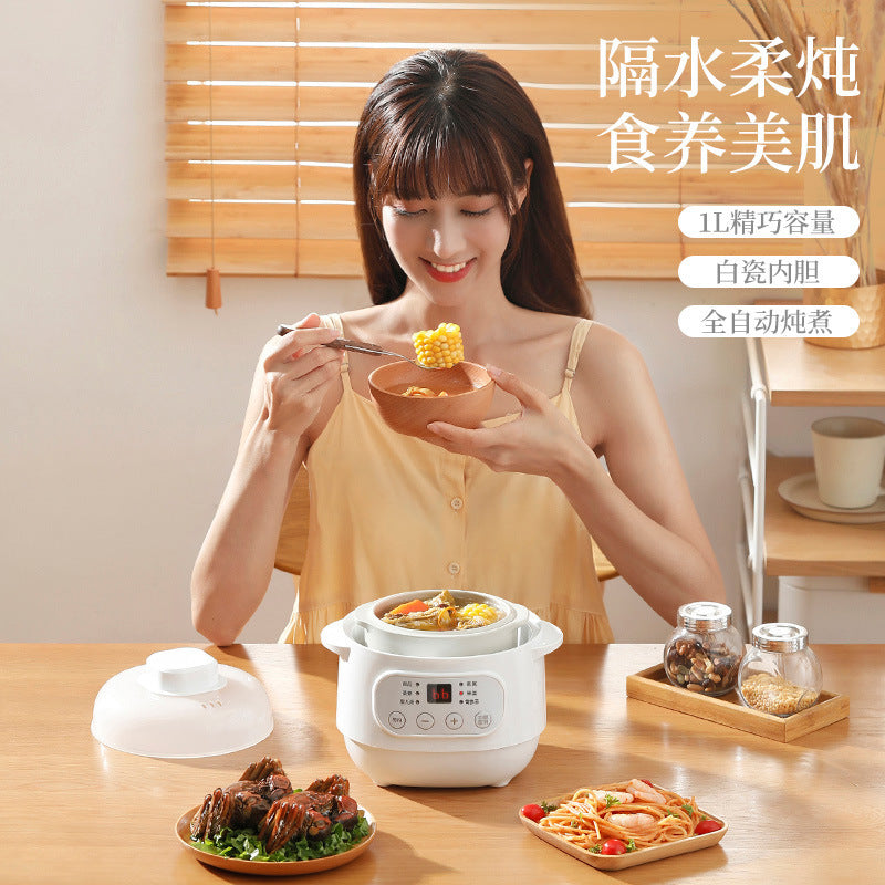 Electric stew pot for home fully automatic water-proof stew bird's nest stew pot ceramic multi-function soup pot casserole cross-border american standard