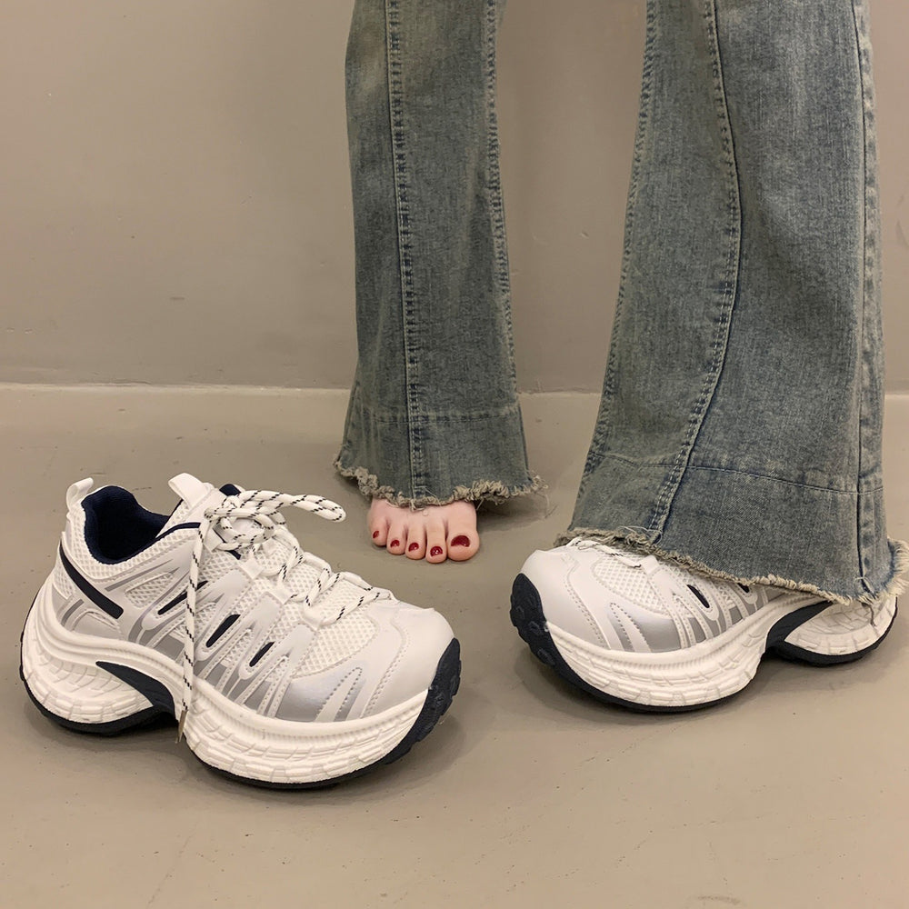 Thick soleheightening dad shoes for women 2026springnew arrival lightweight easiest for matchbest selling super popular sports shoes casualtrendy shoes