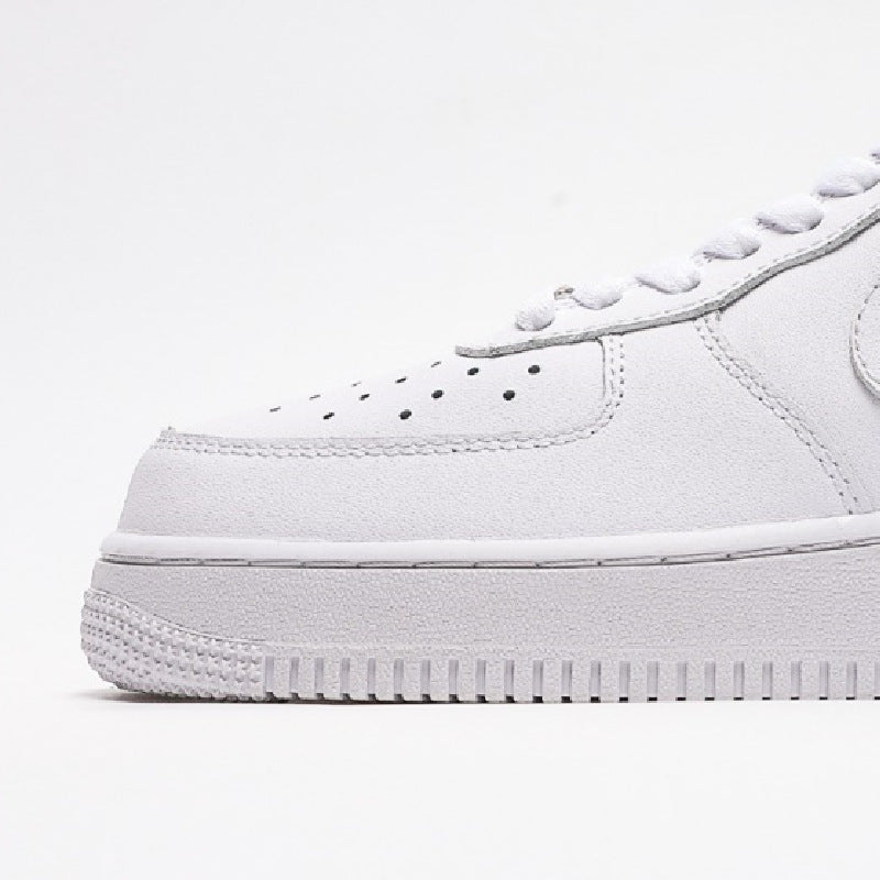 Air force 1 af1 putian high version men's and women's sneakers low-top deconstructed wheat pure white air force 1 white shoes