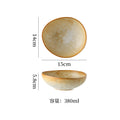 Japanese retro stoneware ceramic tableware restaurant hotel business dessert bowl soup bowl pasta bowl good-looking kiln bowl
