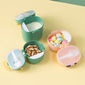 Baby formula container, portable on-the-go food supplement rice cereal box, sealed and moisture-proof, divided formula storage jar