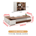 2.6m boss desk+ 3.2m bookcases