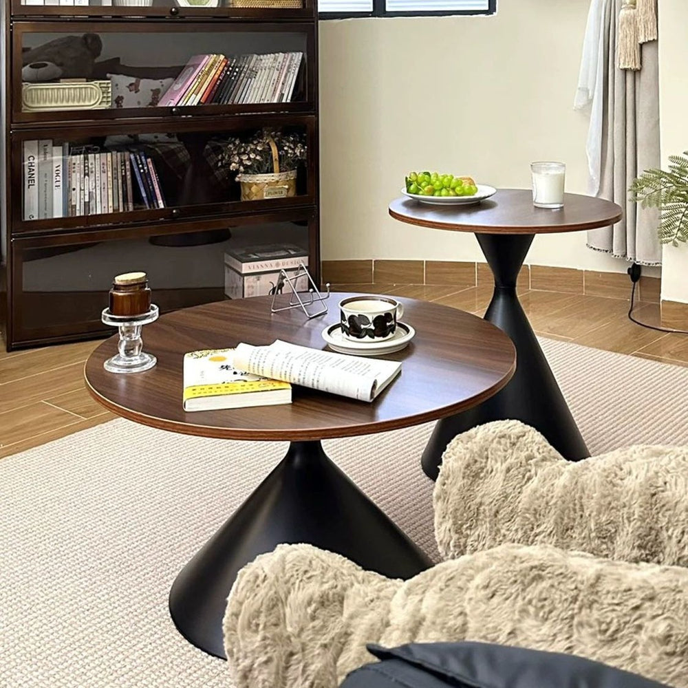 Cream style coffee table for homenormcore living room small apartment modern casualclassy round coffee table