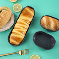 Silicone cake mold 4-piece set - high temperature resistant baking kitchen tools - oval baguette baking pan