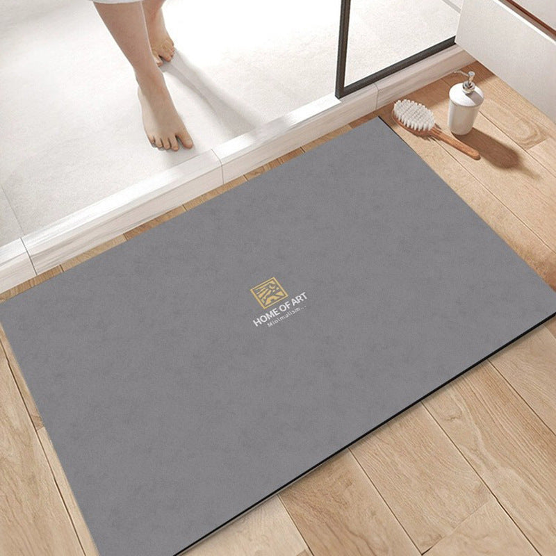 Bathroom floor mat, strong water-absorbent door, non-slip bathroom diatom mud mat, bathroom quick-drying foot mat, toilet carpet