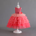 New arrival: gradient tulle tutu dress - girls' princess party dress, flower dresses for export