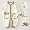 Babibele baby pure cotton baby clothes single breasted easiest for match outwear clothes autumn style baby one-piece