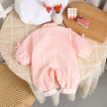 Baby spring autum chinese style outing clothes new newborn long sleeves rompers baby girl long sleeves outing one-piece