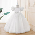 hot-selling dresses for girls, flower girls, wedding dresses, accessible luxury, niche, simple mesh, children's catwalk host costumes