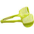 Handheld lemon & tomato slicer - tomato & potato round divider clip - kitchen fruit & vegetable processor