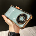 Super airbag suitable for huawei mate80pro mobile phone case electroplated four corners anti-fall p80classy soft shell anti-fall