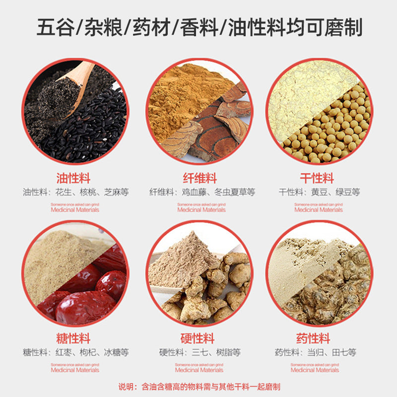 Automatic stainless steel grain grinder - herb milling machine for traditional chinese medicine - nutritious grain powder maker - ultra-fine grinding machine