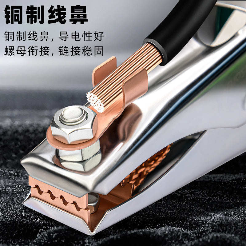 Tuosen Hardware Tools 500A Glue Welding Machine Grounding Clamp Grounding Clamp Argon Arc Welding Clamp All Copper 300A Grounding Clamp