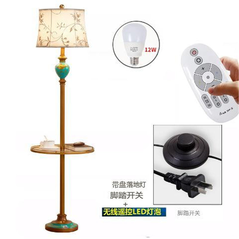 Coffee table american floor lamp living room bedroom master bedroom bedside table european floor lamp retro vertical bedside shelf