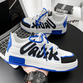 Spring & fall men's shoes 2025new arrivaltrendyeasiest for match hong kong style casual flat shoes youth heightening sports white trendy shoes