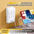 supply of american standard 110v converter socket usb+type-c fast charging strip socket slot expansion multi-hole