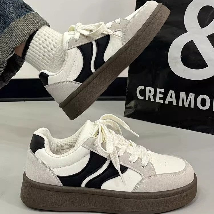 Vintage-inspired, niche white skate shoes with an "instagrammable" aesthetic. new for spring 2026, these versatile white sneakers are the perfect casual footwear