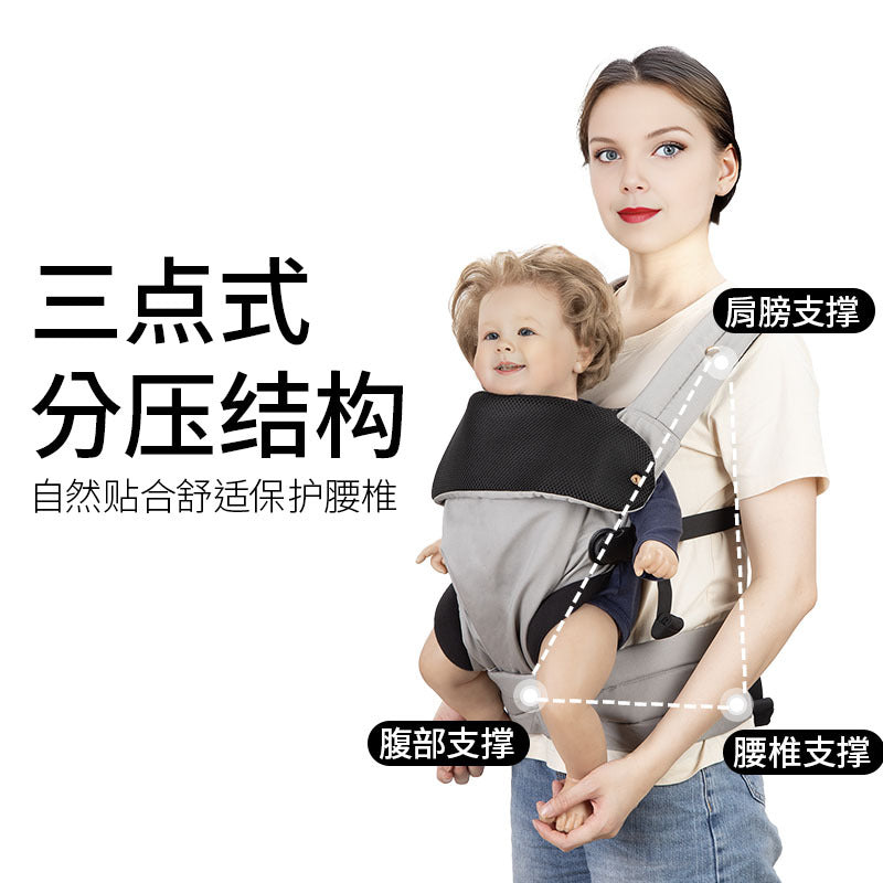 baby carrier, baby backpack, front and rear pure cotton multifunctional kids baby carrier, baby carrier, waist stool