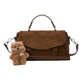 2025 fall/winter new collection: women's solid color minimalist matte shoulder bag - commute-ready, lightweight luxury crossbody tote