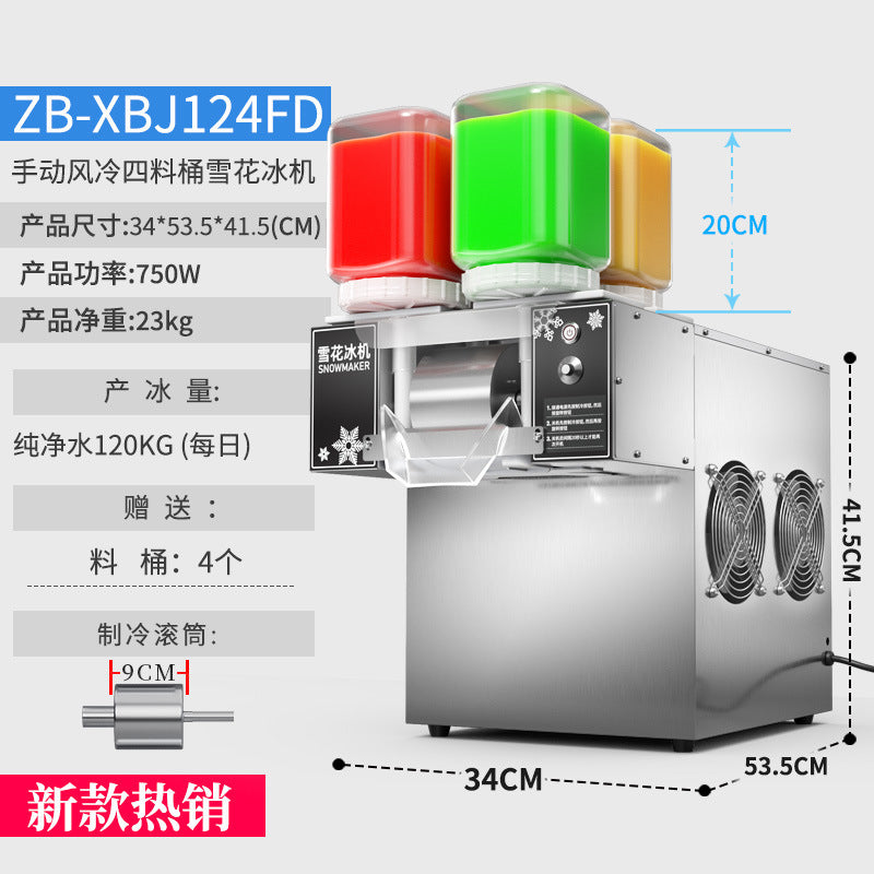 Snowflake ice machine stall commercial ice machine smoothie shaved ice machine korean style popular milk tea shop snow ice machine