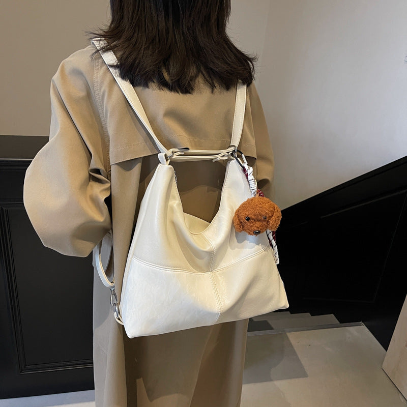 Retro trendy large-capacity tote bag women's 2025 autumn and winter fashion casual underarm bag premium commuter shoulder bag