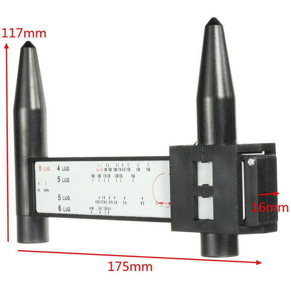 PCD caliper 8LUG wheel hub spacing measuring tool, hub ruler, modified hole spacing caliper, hole spacing measurement