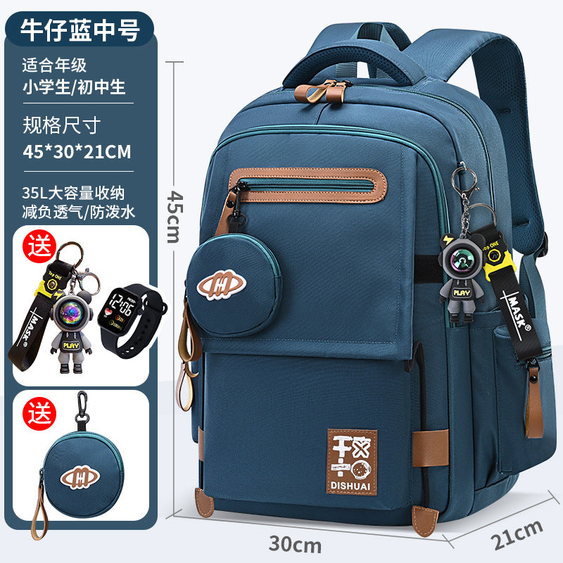 Lightweight, ergonomic backpack for middle school, high school, and elementary school students - extra large capacity, unisex design