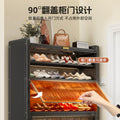 Household steel shoe cabinet dust-proof and moisture-proof shoe rack door all-in-one cabinet multi-layer floor-standing storage cabinet large-capacity storage cabinet