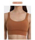Fashionable slim-fit modilan blue outdoor sports running fitness set - sexy back yoga outfit
