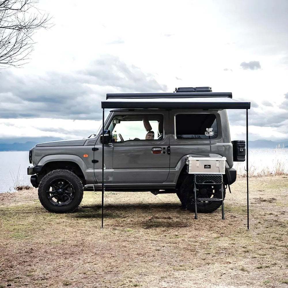 Dc12v rv electric retractable awning aluminum alloy retractable trailer rv awning vehicle canopy