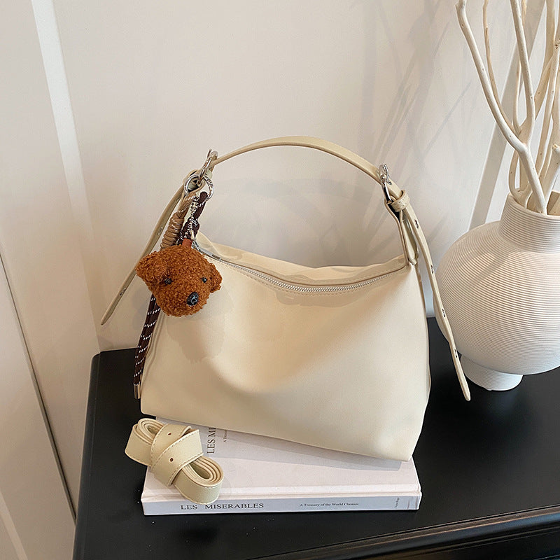 Cross-border high-end simple solid color underarm small square bag women's new fashion anti-splashing bag casual shoulder bag bag